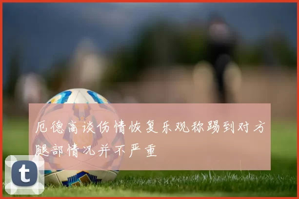 厄德高谈伤情恢复乐观称踢到对方腿部情况并不严重
